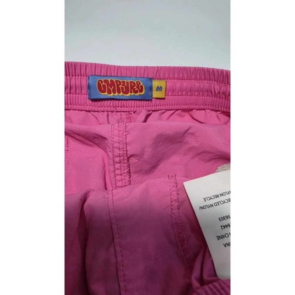Empyre Mens Swim Trunks Size M Pink with Pockets Elastic Waist Swim Beach Resort